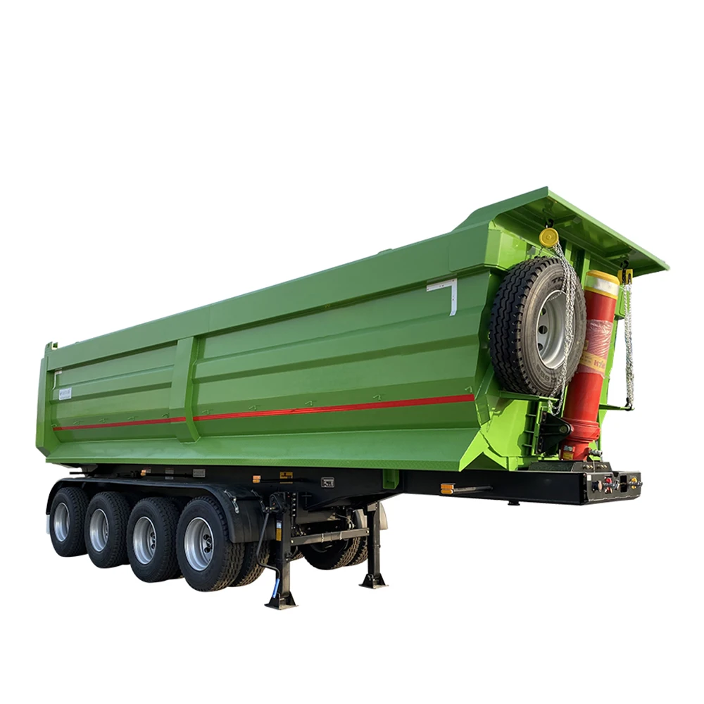 Good Quality Heavy Duty 40t 60t 2 3 Axles 40 Cbm Rear Dump Semi Trailer