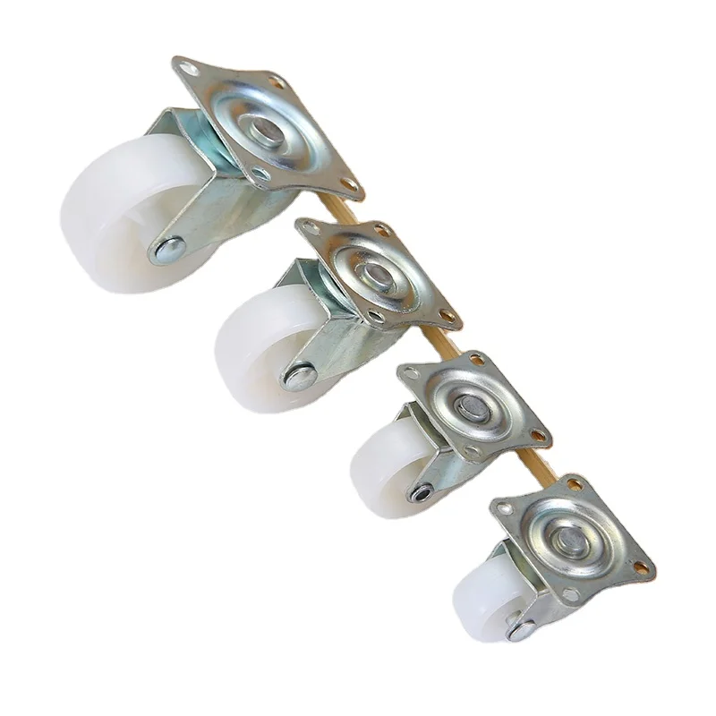 Attractive Price New Type White Black Pp 2 Flat Universal Aeron Supo Caster Wheels