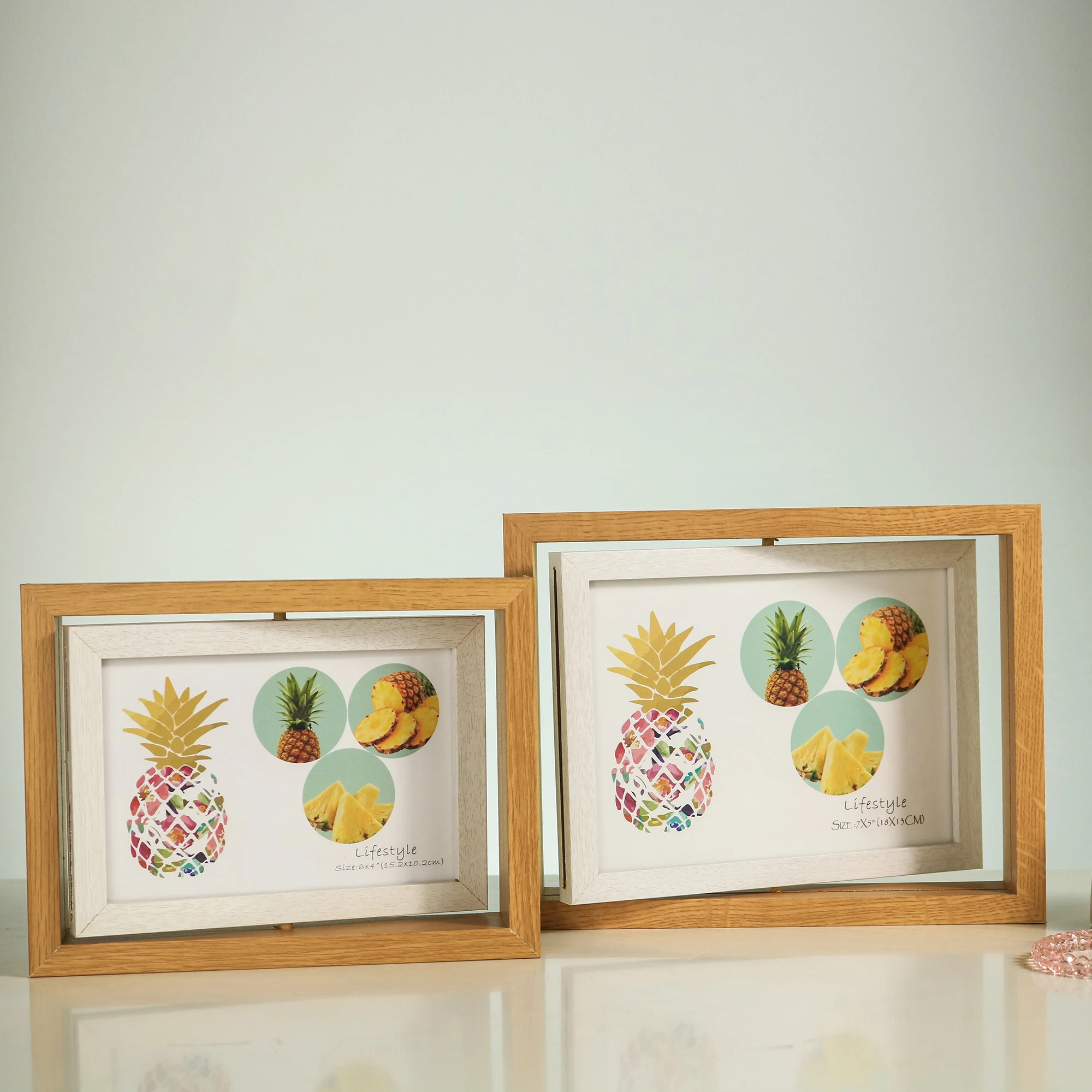 Factory direct acrylic picture frame 4x6 double-sided mdf sublimation picture frames