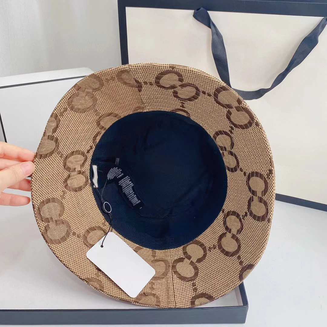 Wholesale Bucket Hat Custom Logo Men Women Fashion Fisherman Summer Brand Casual Caps Designer Luxury Bucket Hats