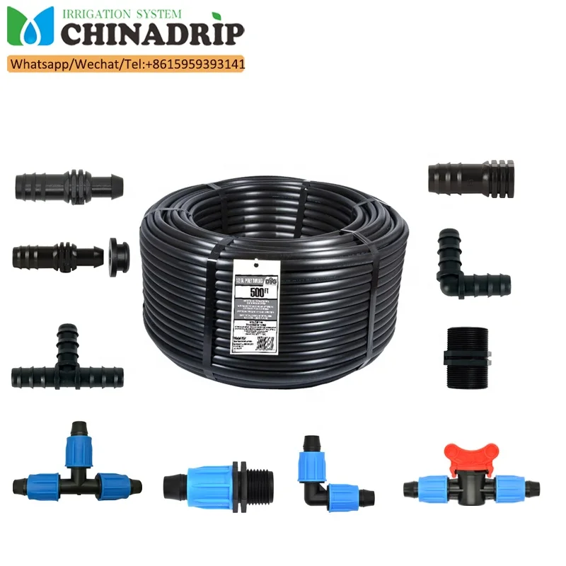 Drip Pipe Agriculture Irrigation Dn16 Dn17 Dn20 Fitting Barbed Elbow for Tubing Filed Farm Irrigation