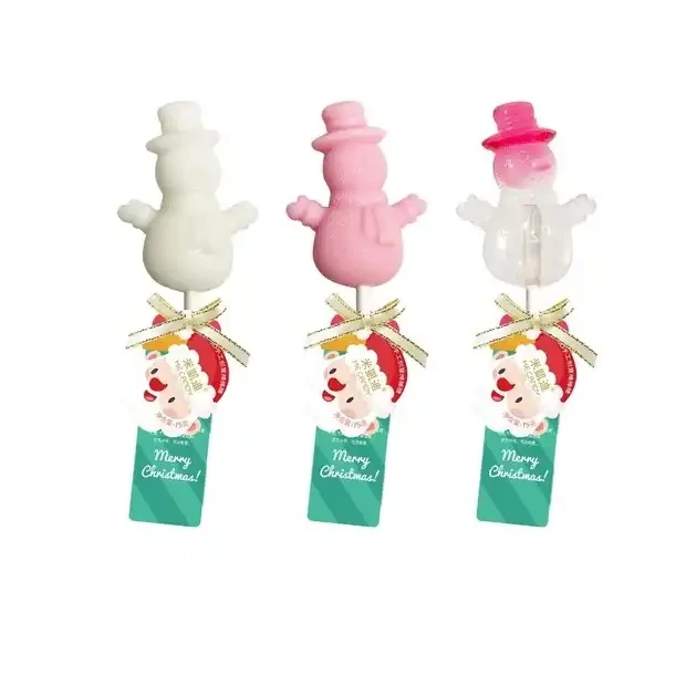 High quality Christmas tree candy cartoon shape lollipop hard candy