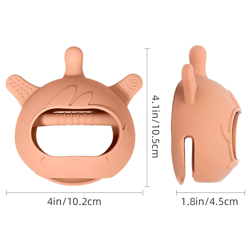 100% Food Grade Silicone Teethers Baby Teething Rings Chew Toys