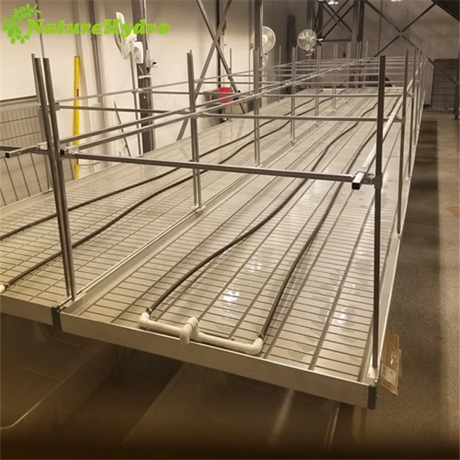 
NatureHydro rolling benches greenhouse flood grow tray and tables 