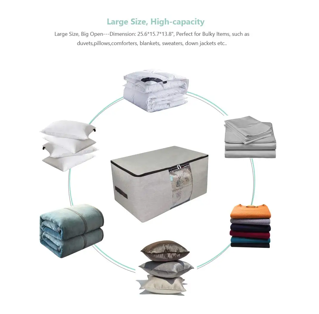 CHINA MANUFACTURE FOR 600D polyester oxford folding storage box(REACH EU standard )