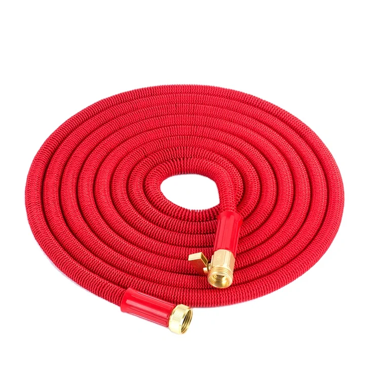 High quality Magic flexible expansible spray nozzle red/purple 100ft garden hose