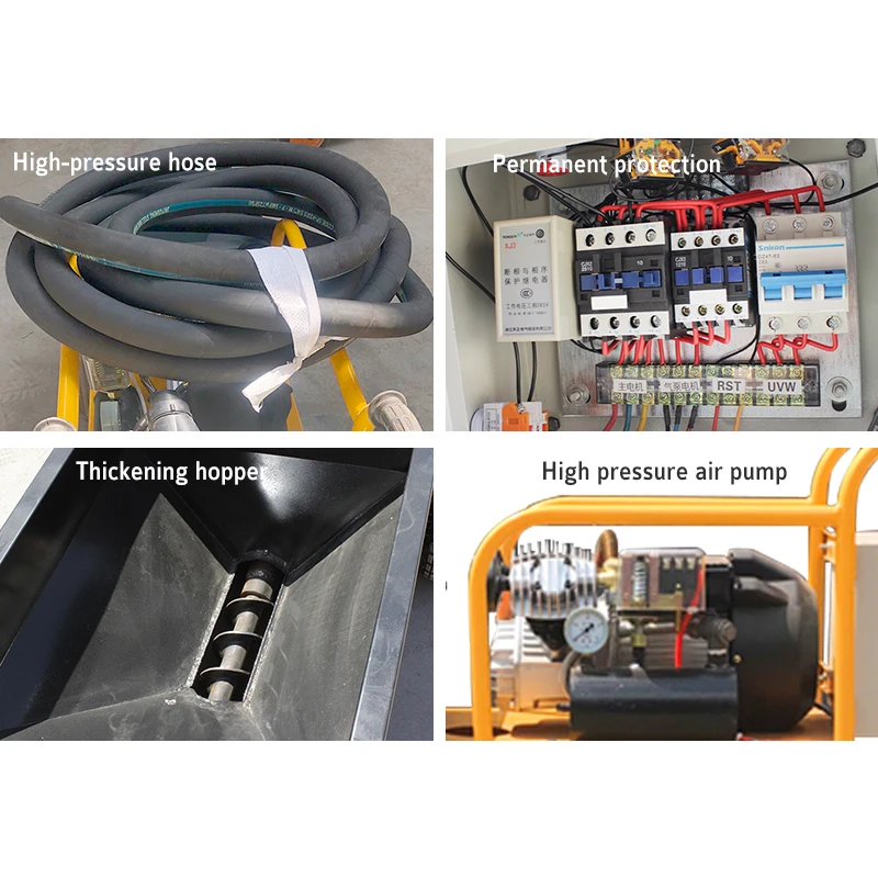 Mortar Spray Machines Rendering Machines 150m2/h Concrete Sprayer Machine on Floor