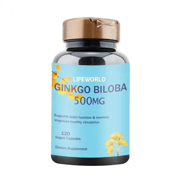 OEM Organic Pure Natural Plant Extracts 1000mg Ginkgo Biloba Extract Herbal Supplement Ginko Biloba Capsules