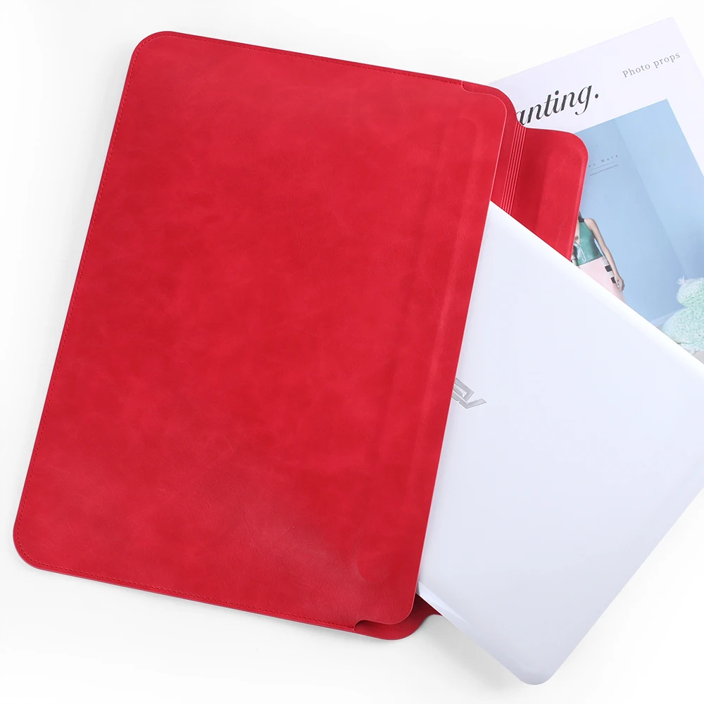 Factory Design Flip Laptop Bags&Covers Soft Leather Shockproof Waterproof Light Weight for Universal 13/13.3/14.2 inch Case