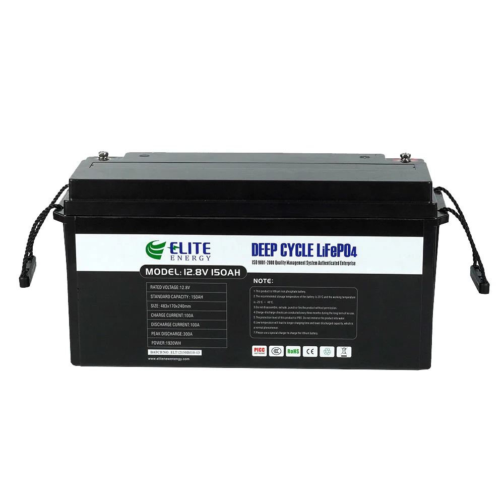 12V Li ion Solar Battery Pack 12V 100Ah 150Ah 200Ah Lithium ion Battery SLA Replacement LiFePO4 Battery with Bluetooth