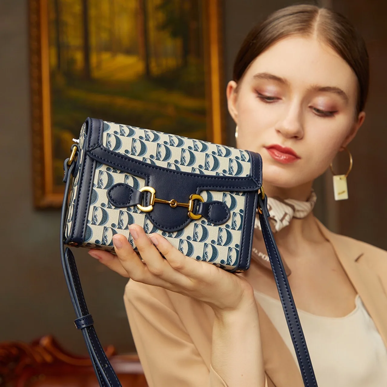 Designer Large Lady 3 In 1 Casual Handbags Hobo Bag Pu Leather Tote Hand Bag For Women