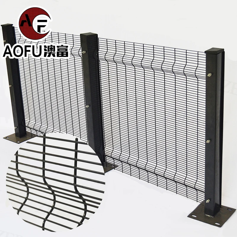 Powder Coated 358 Anti Climb High Quality 358 Security Fence Thickened Easily Assembled Color Customized 358 Durable Fence Wall