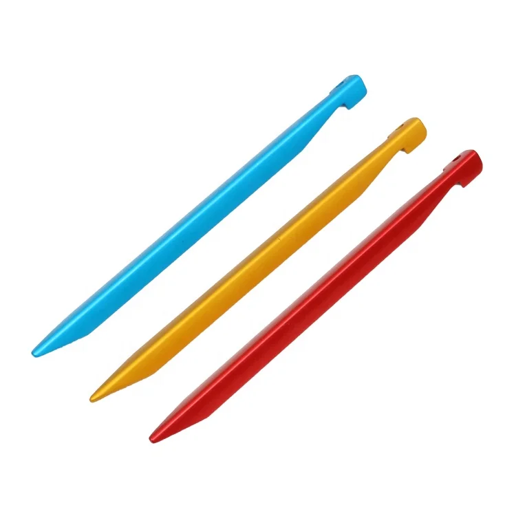 Outdoor Accessory Factory 23cm Y Shape Aluminum Tent Stakes Camping Peg  Manufacturers