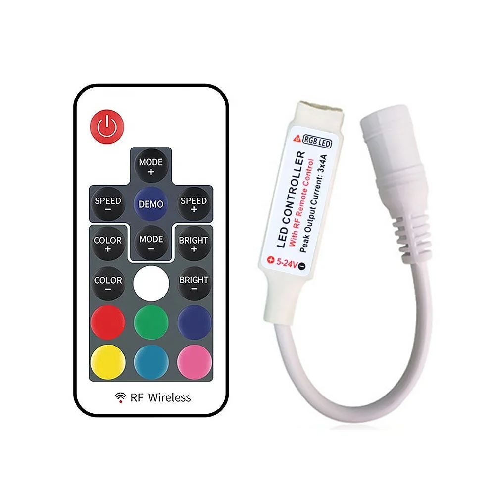 OHANEE RF Wireless RGB Remote Led Controller DC12V control RGB for silicone neon light