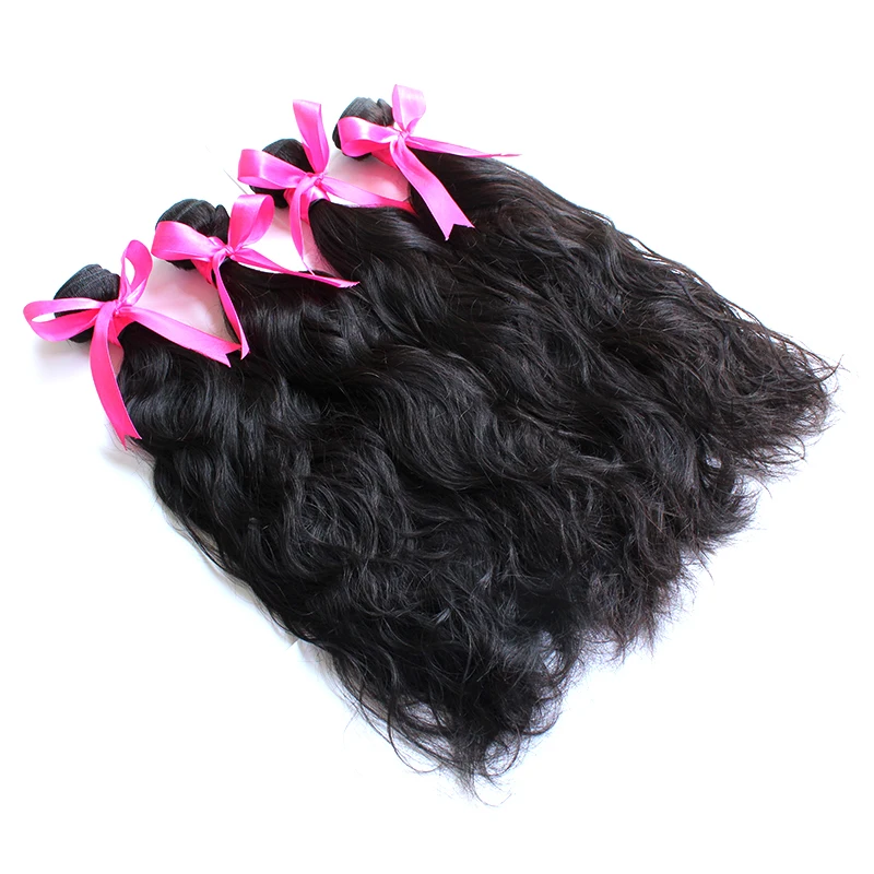 no tangle no shed hair weave wholesale natural wave Indian factory supply wavy