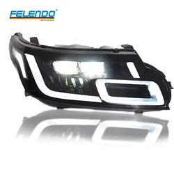 Landnovo New Light LED Headlight For Range Rover Sport L494 2014-2017 Retrofit 2018-2022 Plug and Play Auto Lighting Upgrade