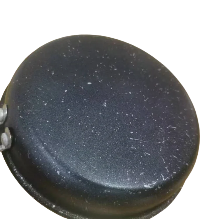 Induction Cooker-Compatible round Steel Frying Pan Flat Bottom Cooking Pot for Gas Grilling Baking Metal Egg Cookware Set