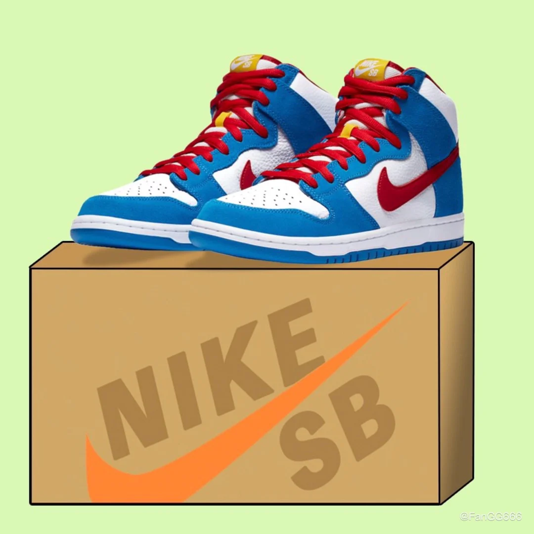 High Quality Walking Style Men Shoes Blue Nike SB Dunk High Sneakers