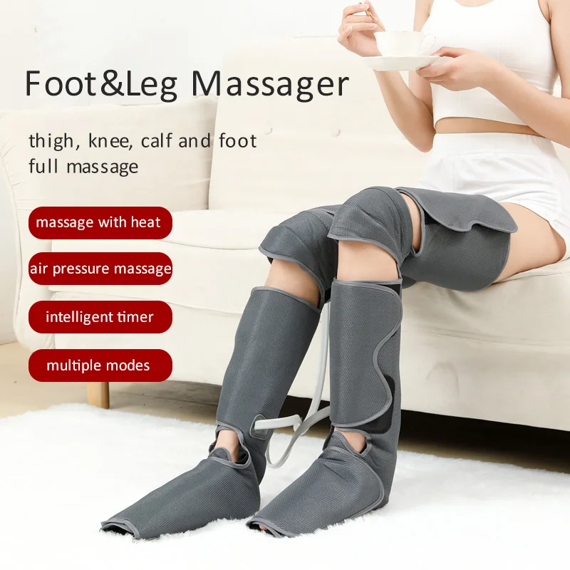 Electric Full Wrap Air Pressure Foot Massager for Blood Circulation Muscle Relaxation Feet Calf Knee Thigh Massage with Control