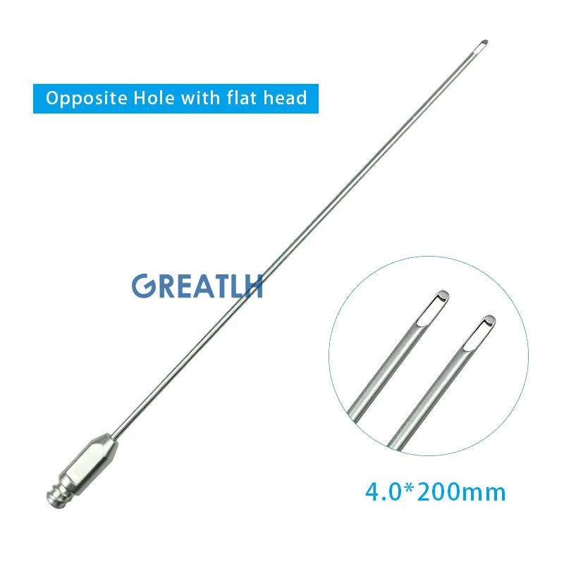 Autoclavable fat transfer needle Double Hole liposuction Cannula for abdomen liposuction tools