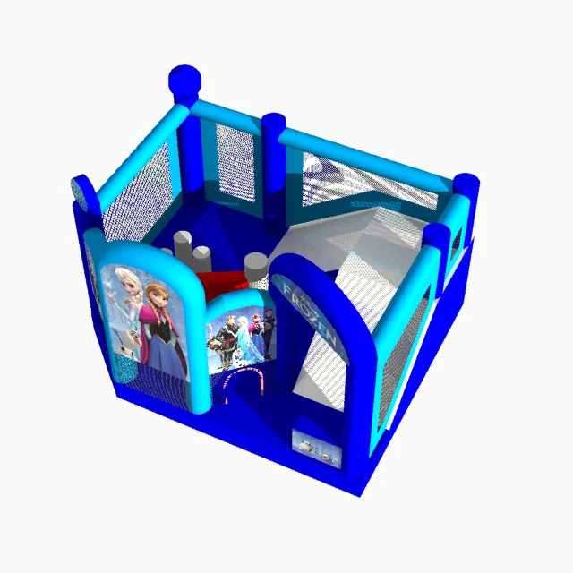 Ice World Jumper Inflatable Bouncer House Bouncy Bouncing Juego Inflable Infantil  Combo Slide