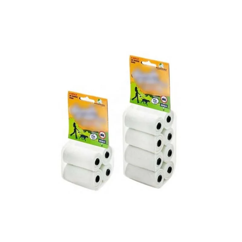 PVA 100% water biodegradable dog poop bag standard size with different colors