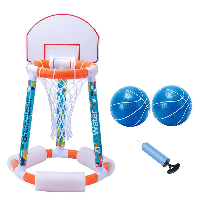Summer Floating Water Basketball Hoop For Kids Swimming Buoyant Shooting Basket Set Custom Logo
