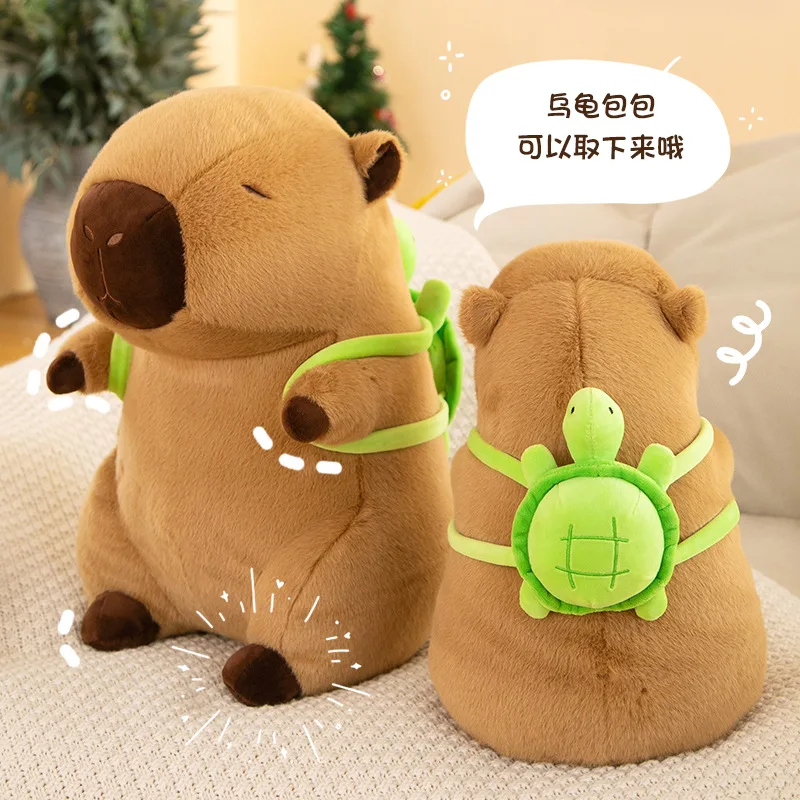 Hot Sale Capybara Guinea Pig Plush Toys Cute Turtle Backpack Stuffed Animal Soft Plush Capibara Toys