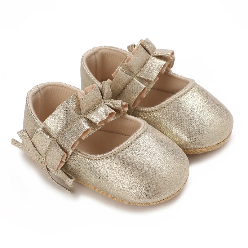 Enchanting Baby Princess Ballerina Flats - Soft & Sparkling For Tiny Tots Baby Dress Shoes