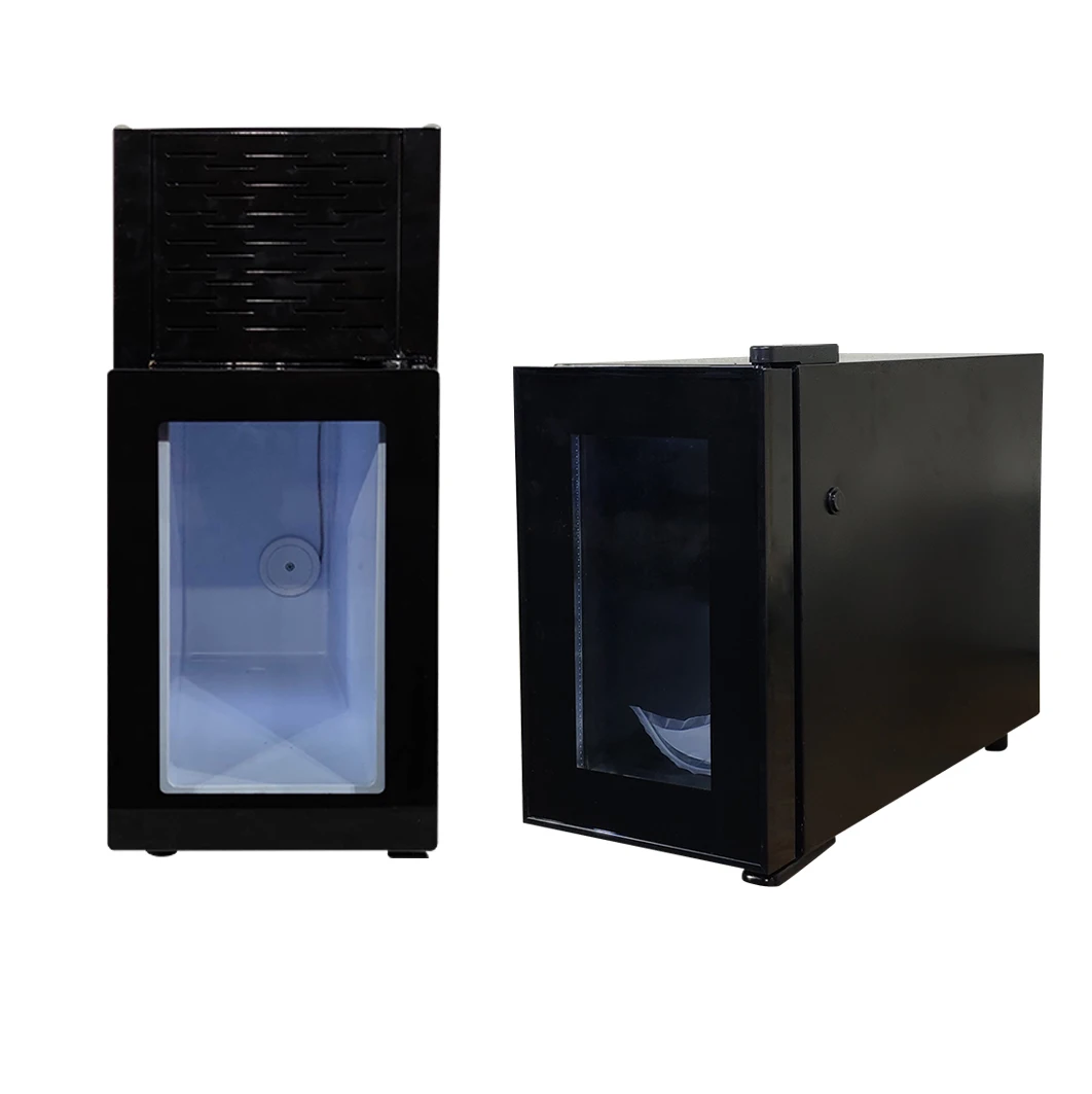 Meisda SC08A 8L Commercial Mini Electric Cooler Salad Bar Fridge with Glass Door and Compressor Portable for Hotel Use