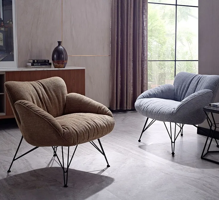 Nordic high grade sofa chair in living room and balcony