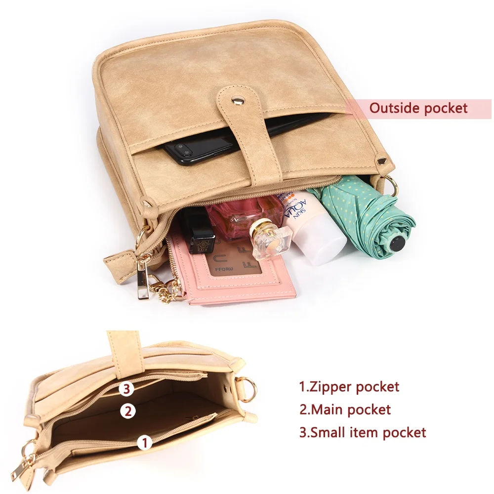 2022 vegan leather womens messenger bag custom vintage PU leather ladies crossbody bag with wide guitar straps