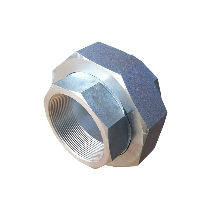 ASTM  a105 SCH40 carbon steel galvanized butt weld pipe fitting union