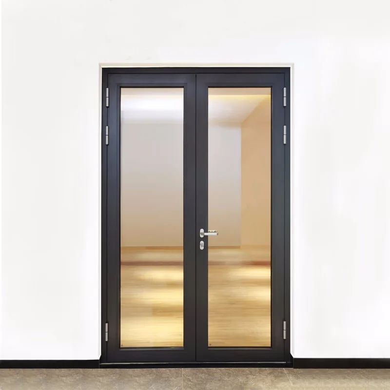 External french Aluminum  exterior front entry door aluminum entry casement door aluminum door frames