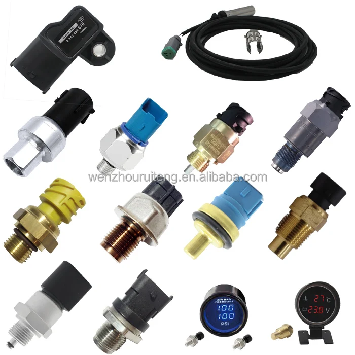 Common Truck Engine Parts Auto parts Rail Fuel High Pressure Sensor 0281006365 0281002801 0281006047 For CUMMINS