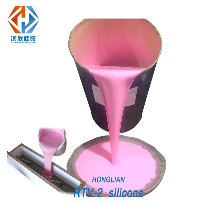 Buy food grade liquid silicone rubber for silicone cake sugar craft molds making Hong Lian brand silicon