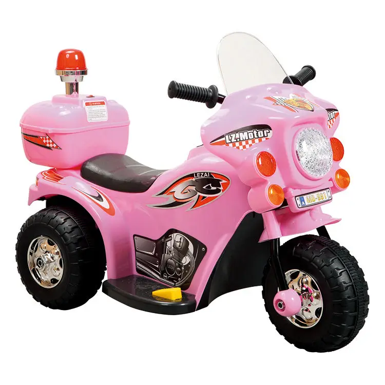 Wholesale  6v  Kid Motor Bike Three Wheels Mini Police  Electric  Motorcycle