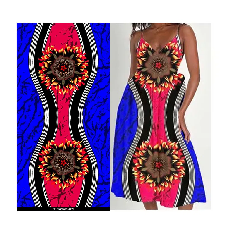 Bubu fabric 120gsm 95% polyester 5% spandex 4-way stretch printed fabric
