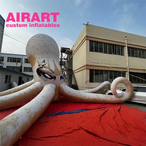 Crazy scary big inflatable octopus, inflatable octopus animal for stage