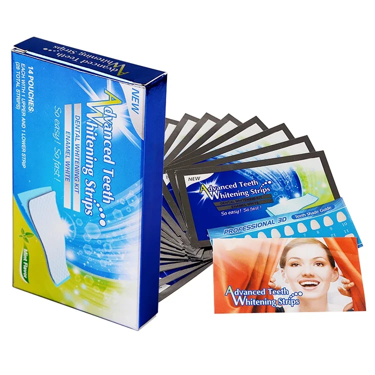 Professional Private Label Logo High Quality Wholesale Natural Advanced Oem Non Peroxide 3d Teeth Whitening Strips With Peroxide