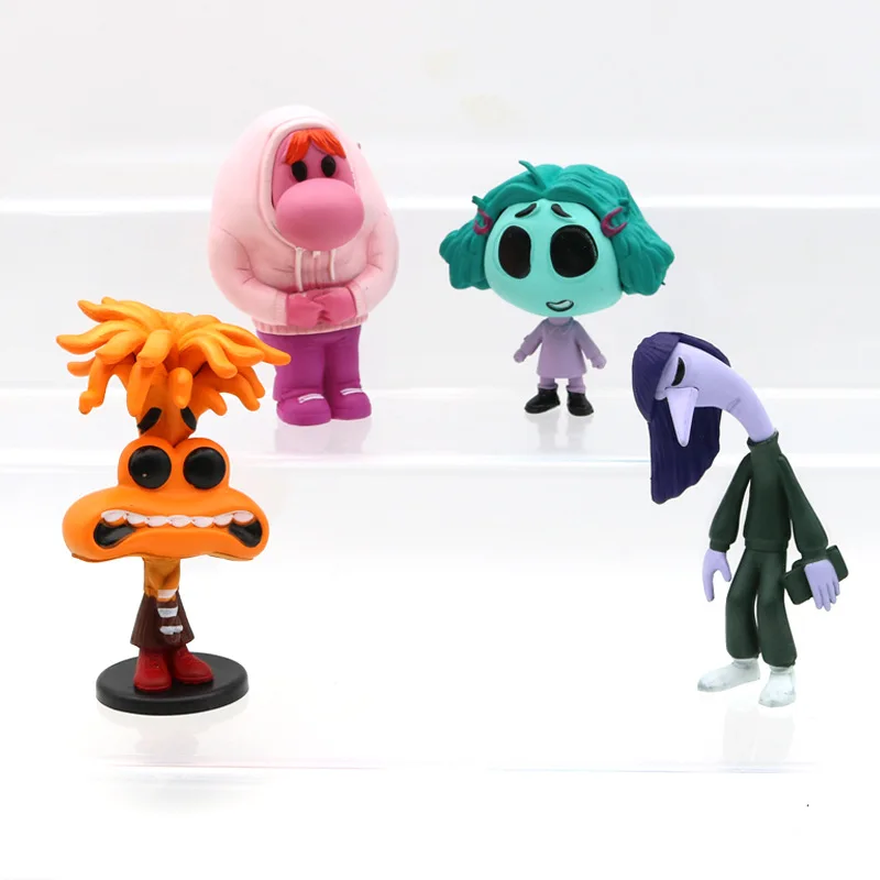 Wholesale 4 style Inside Out 2 Generation Team Dolls Cartoon Anime Surrounding Models Cake Decorations for Kids Gifts