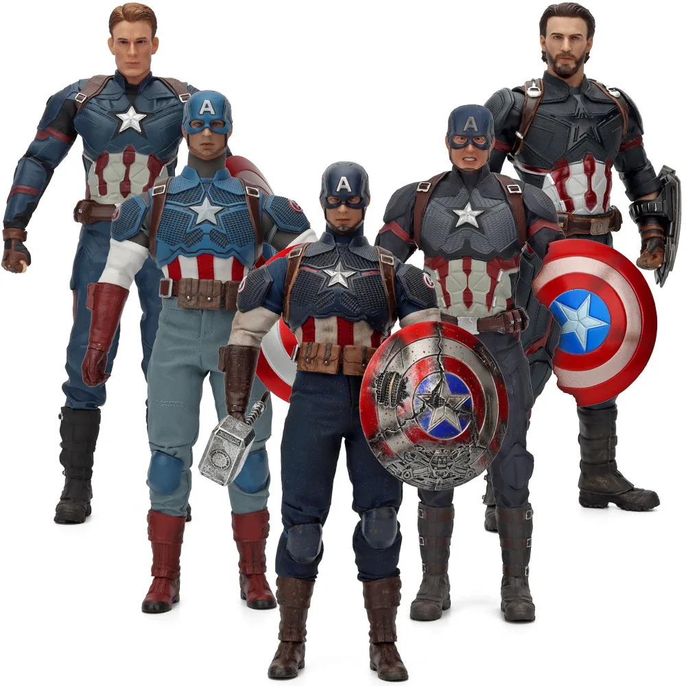1/6 With Box PVC Super America Hero Captain Figure Model Toy