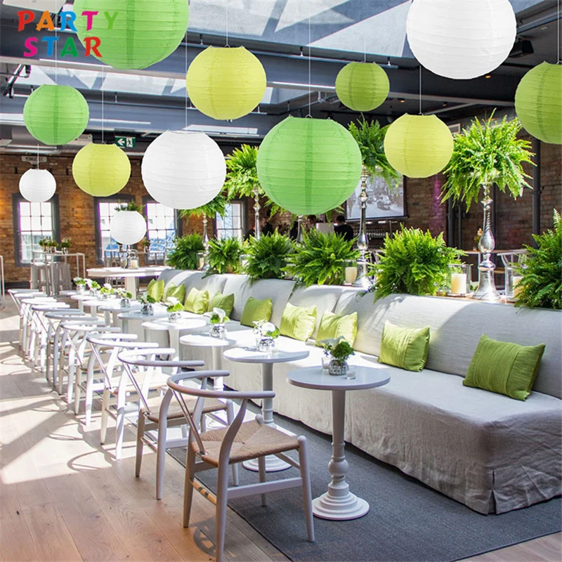 Wholesale Lantern Decorative Halloween Decoration Round Color Paper Lantern For Hanging