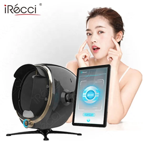 iRecci professional skin analysis machine beauty device facial 3d skin magic mirror face scanner skin analyzer