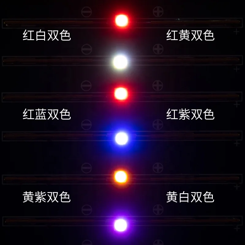 PLCC4 smd led 4 pins 3528 smd led without lens 120 degree dual color traffic light smd led