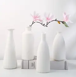 2023 best selling nordic minimalist home decor white plain table ceramic vase