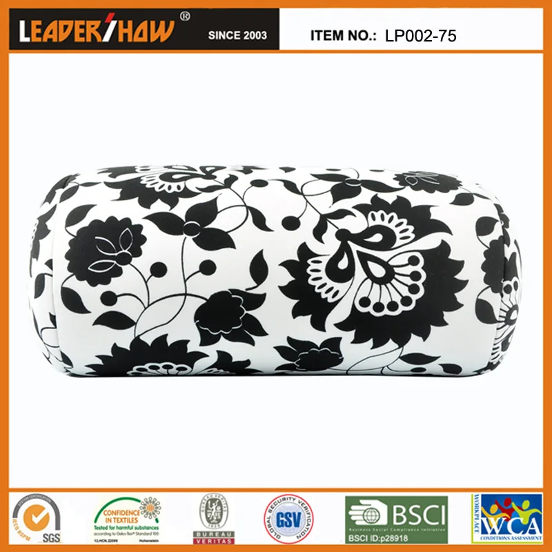 Wholesale Tube Shape Sleeping Pillow Micro Beads Stuffed Roll Travel Polystyrene Foam Pillow