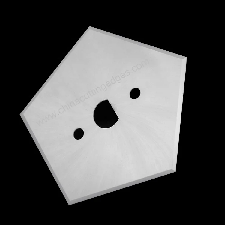 Ceramic pentagon cutting blade