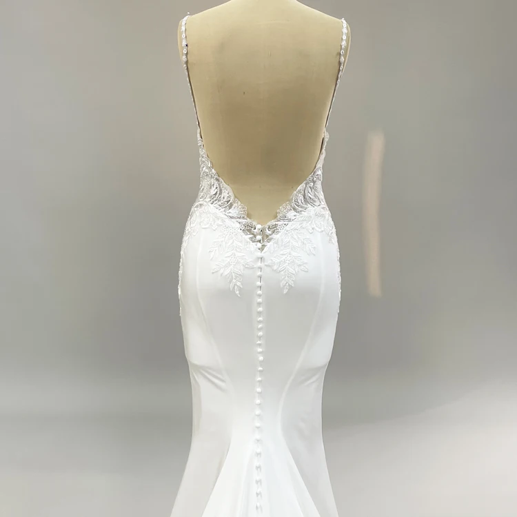 Simple Dresses 2019 Best Sale Lace Wedding Evening White Red Long Bride Wedding Dress Luxury Dress For Bride