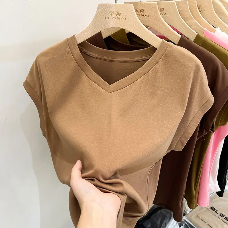 summer new Korean version of the three-dimensional Mickey hot drill cotton short-sleeved t-shirt women loose top women